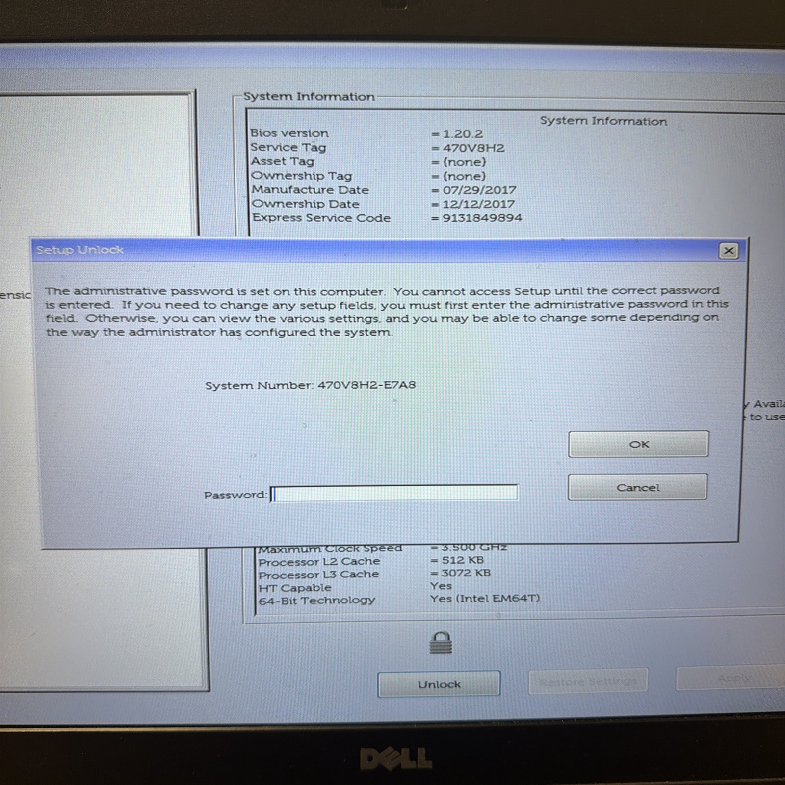 *READ Dell Latitude 5580 15.6″ Laptop Intel i5-7300U 2.60GHz 8GB RAM No HD/OS