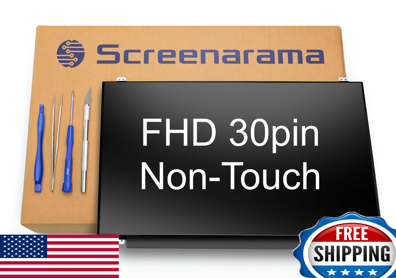 SCREENARAMA New Screen Replacement for HP Probook 450 G5, FHD 1920×1080, IPS, Ma