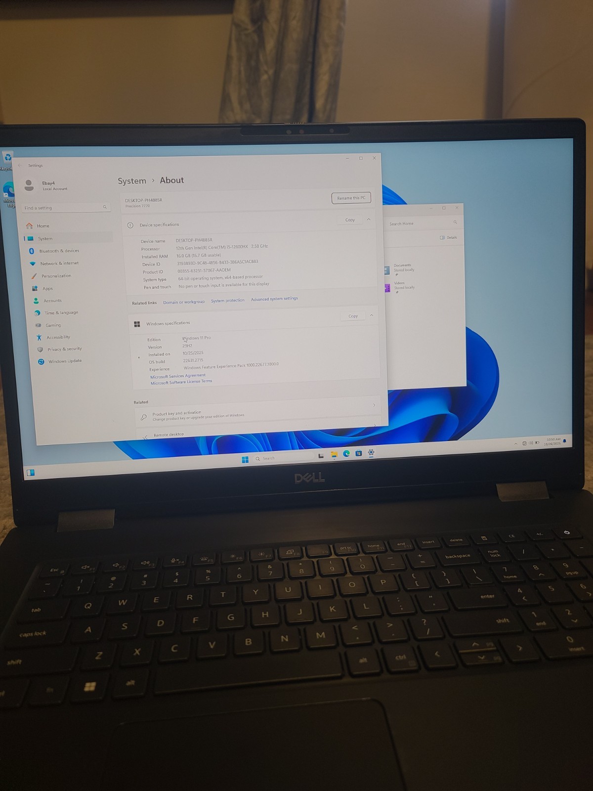 Dell Precision 7770, 17 inch (i5-12600HX, 16 GB RAM, 512GB SSD, Silver)#2