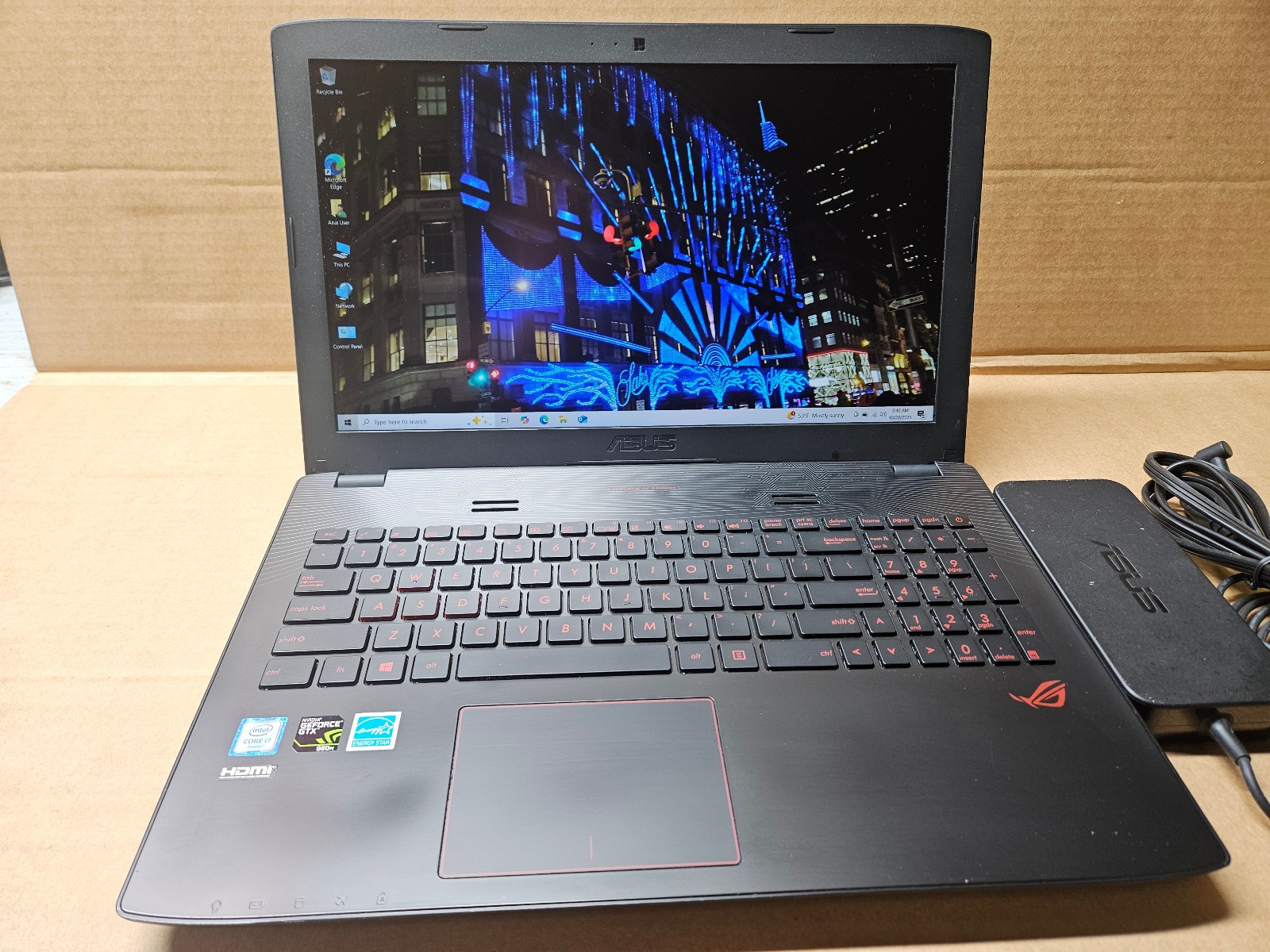 ASUS Notebook GL552V 15.6″ i7-6700HQ 2.6GHz 16GB RAM 500GB SSD GeForce GTX 960M