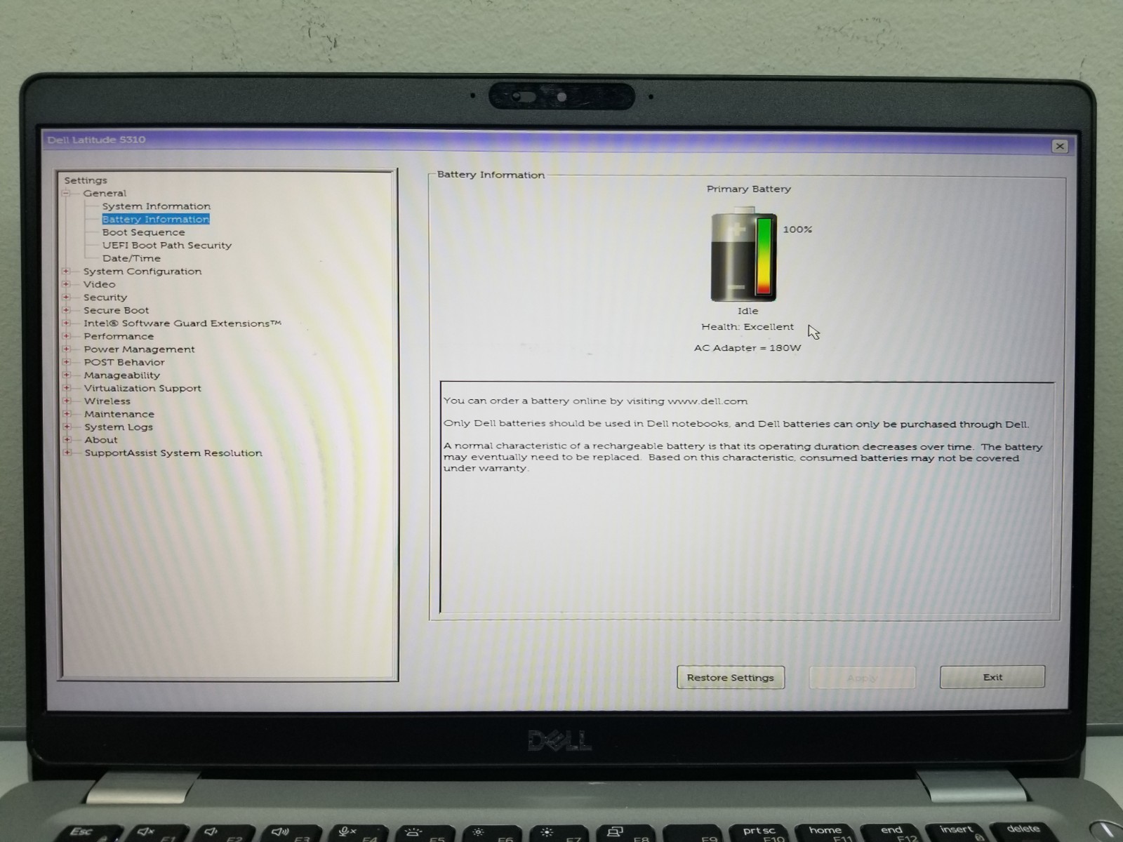 Dell Latitude 5310 13.3″ FHD i5-10310U 1.7GHz 8GB RAM 256GB NVMe Win11Pro NO AC
