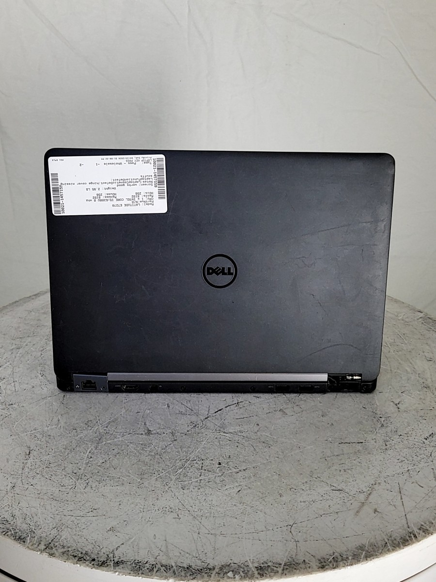 DELL LATITUDE E7270 P26S 12.5″ Laptop Core I5-6300U 8GB 256GB SEE NOTES