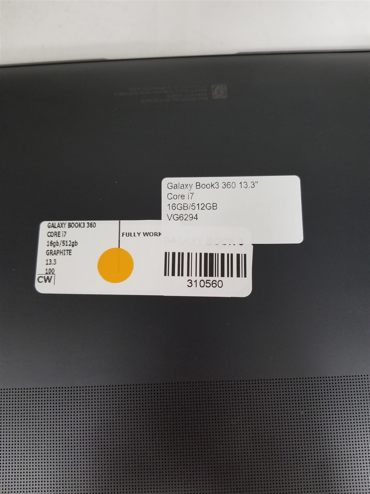 Samsung Galaxy Book3 360 Core i7 13.3″ 16GB/512GB Black Fully Working VG6294