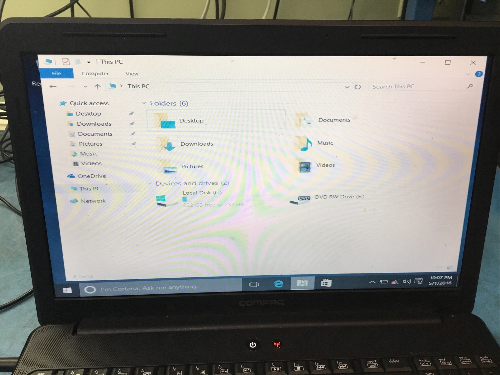 Compaq Presario CQ60 AMD Athlon Dual-Core 2.0GHz, 2GB RAM, 250Gb HDD, Win 10- J1