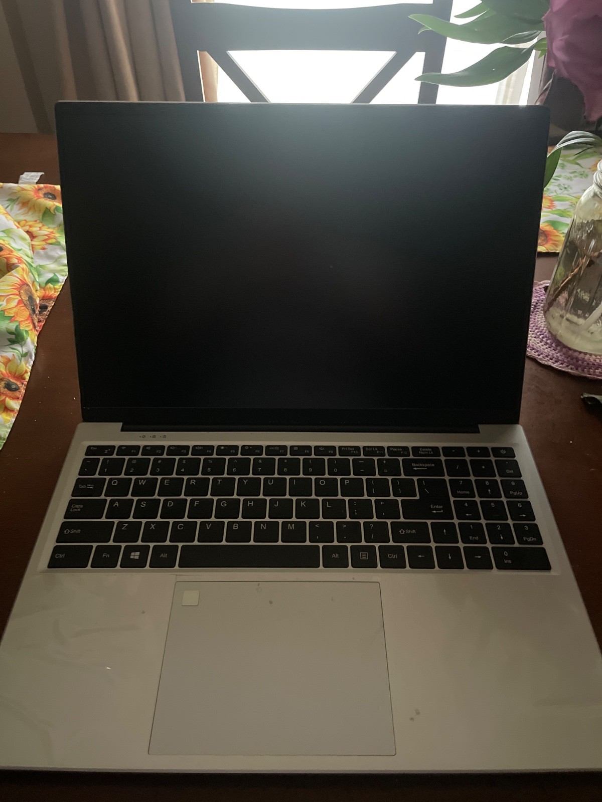 Gaming laptop, slightly used. Good condition. Grey. Medium size. Clean