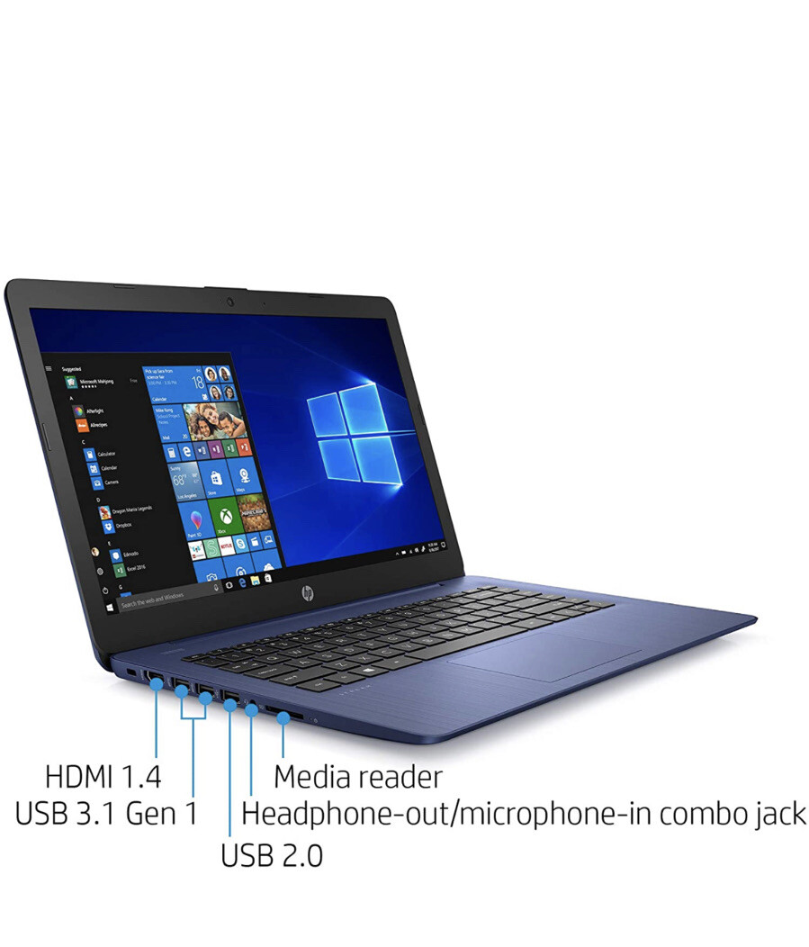 HP Stream 14-cb116ds 14 inch (64GB, Intel Celeron N, 1.10GHz, 4GB)…
