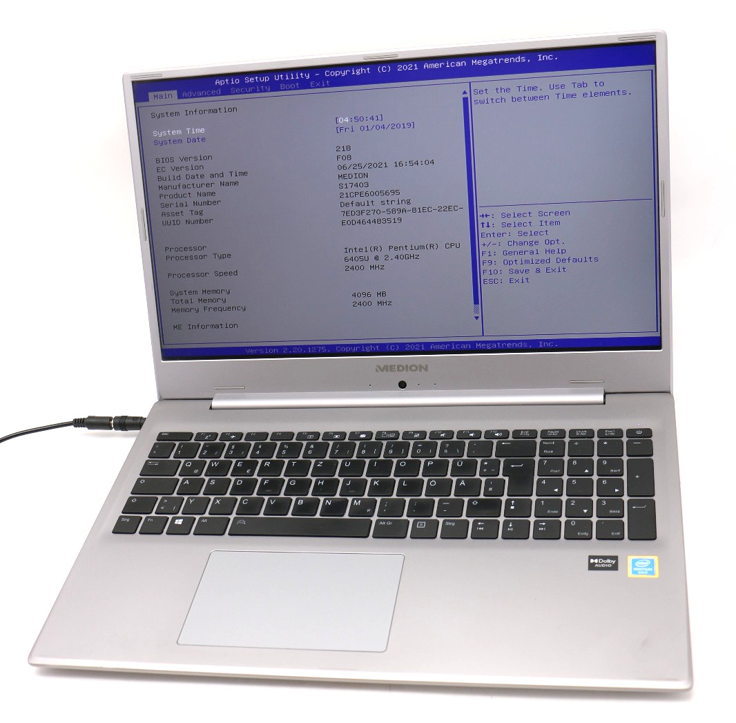 Laptop notebook Ultrabook Medion S17403 Intel Pentium gold / LPBB607