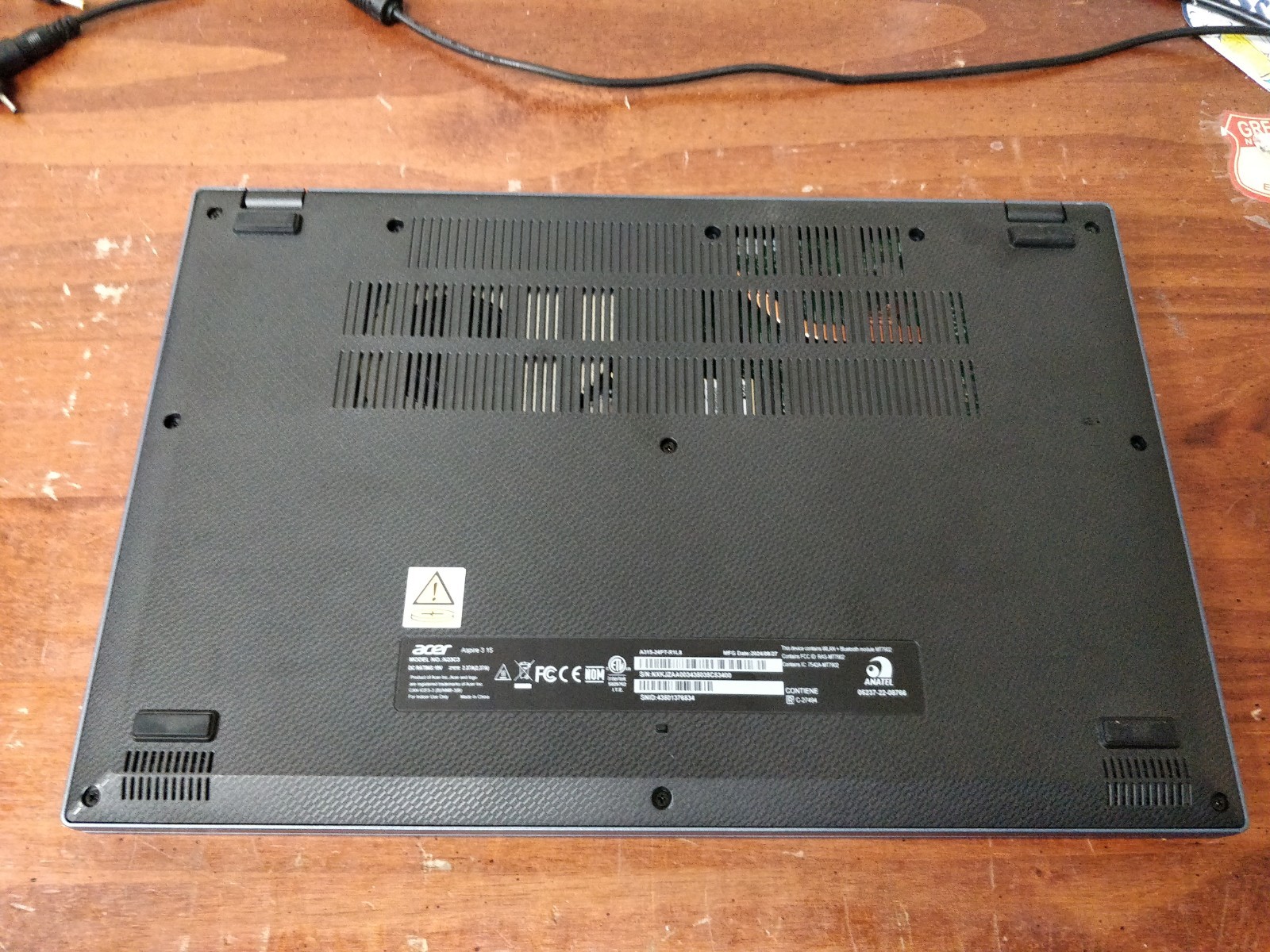 Acer Aspire 3 A315-24PT AMD Ryzen 5-7520U@2.80GHz 8GB RAM NO DRIVE PARTS 9016
