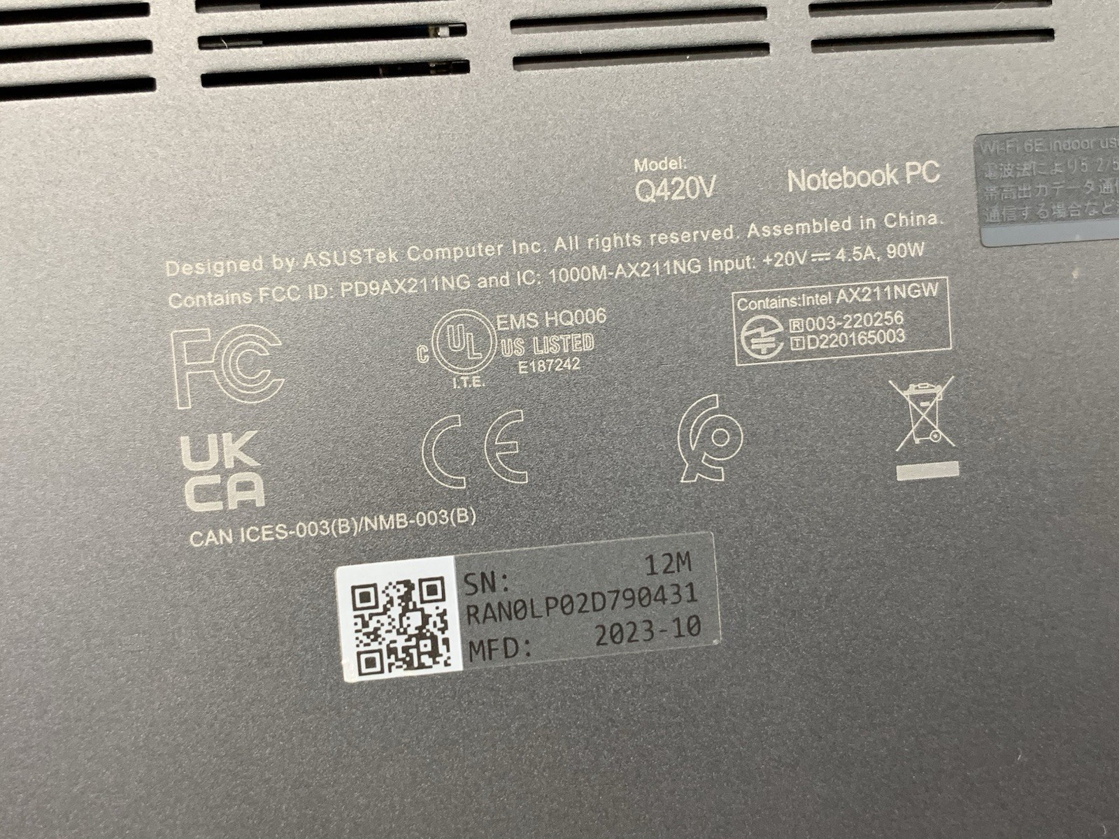 ASUS ZenBook 14X OLED Touchscreen Laptop (i7-13700, 16GB RAM, 512GB SSD)