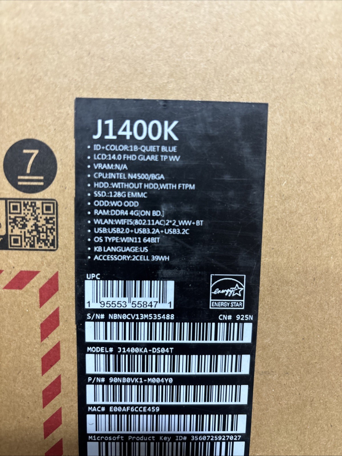 Asus Vivobook Go 14 Flip J1400 J1400KA-DS04T 14″ Touchscreen Convertible Laptop