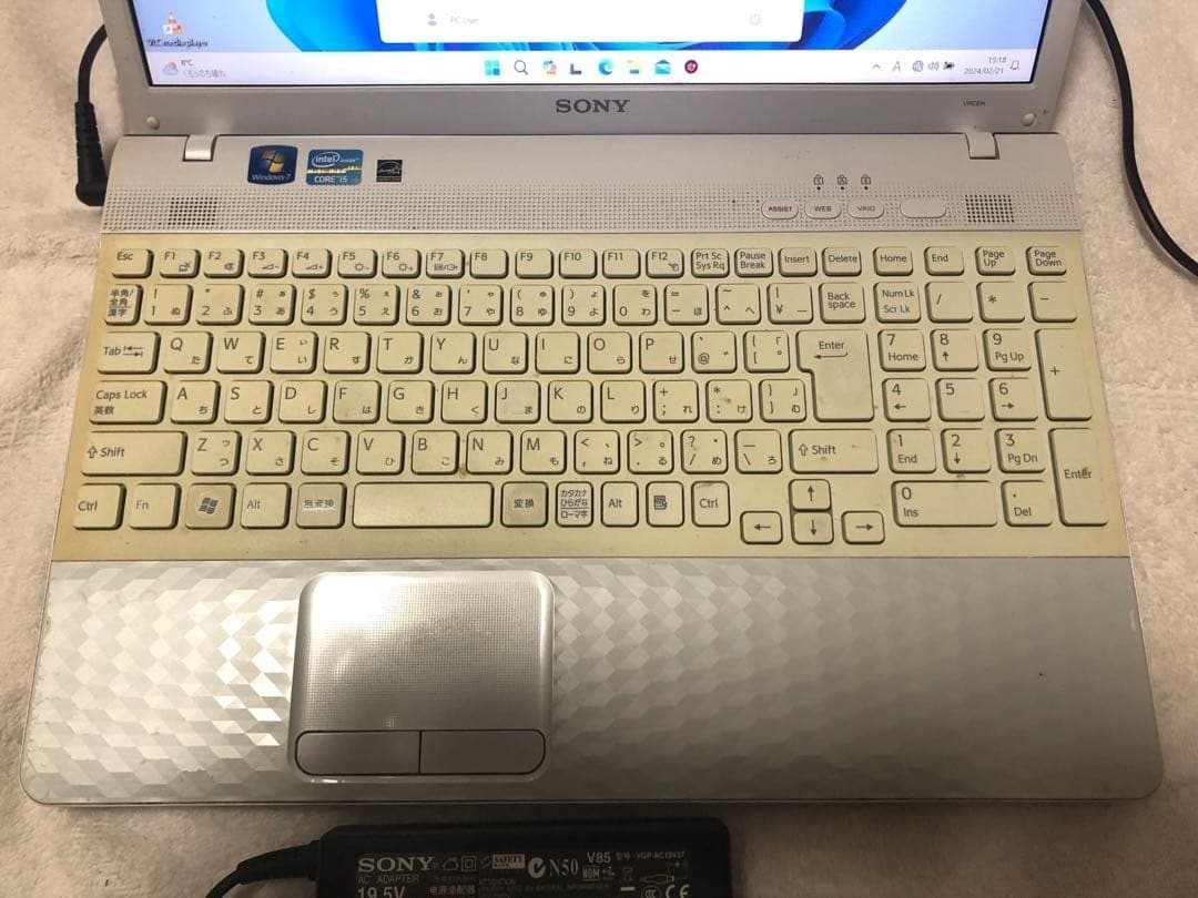 SONY VAIO VPCEH38FJ White Corei5-2450M Core i5-2450M Tested Working Used