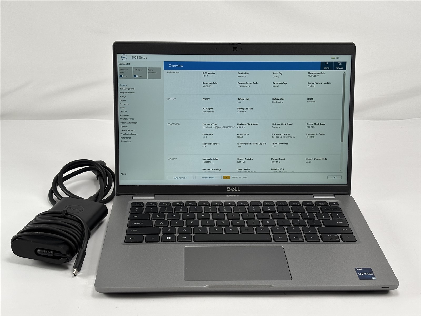 Dell Latitude 5431 14″ i7-1270P 16GB 256GB SSD FHD USB-C Business