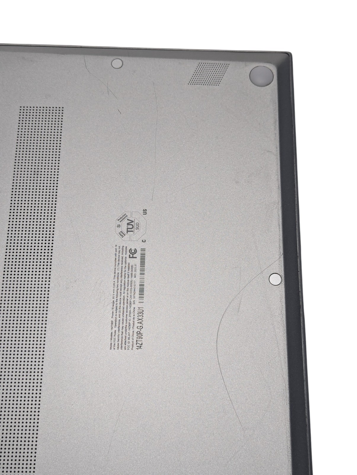LG Gram 14ZT90P-G.AX33U1 i3-1115G4 3.00GHz 8GB RAM 256GB SSD Grade D