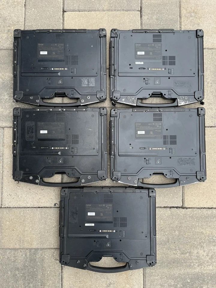 Lot of 5 Getac S410 Rugged Laptop As Is Core i5-6300U @2.40GHz 4GB Touch 4G