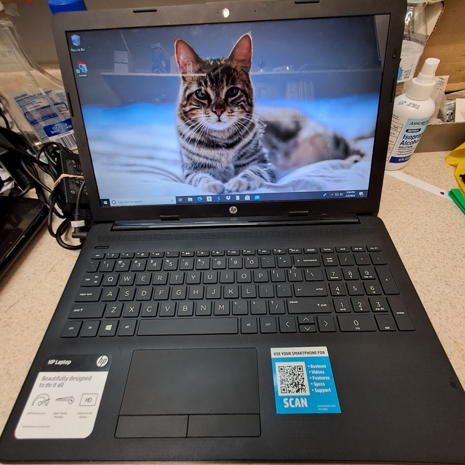 HP 15-db0xxx AMD A6-9225 Radeon R4, 5 compute cores 2C + 3G