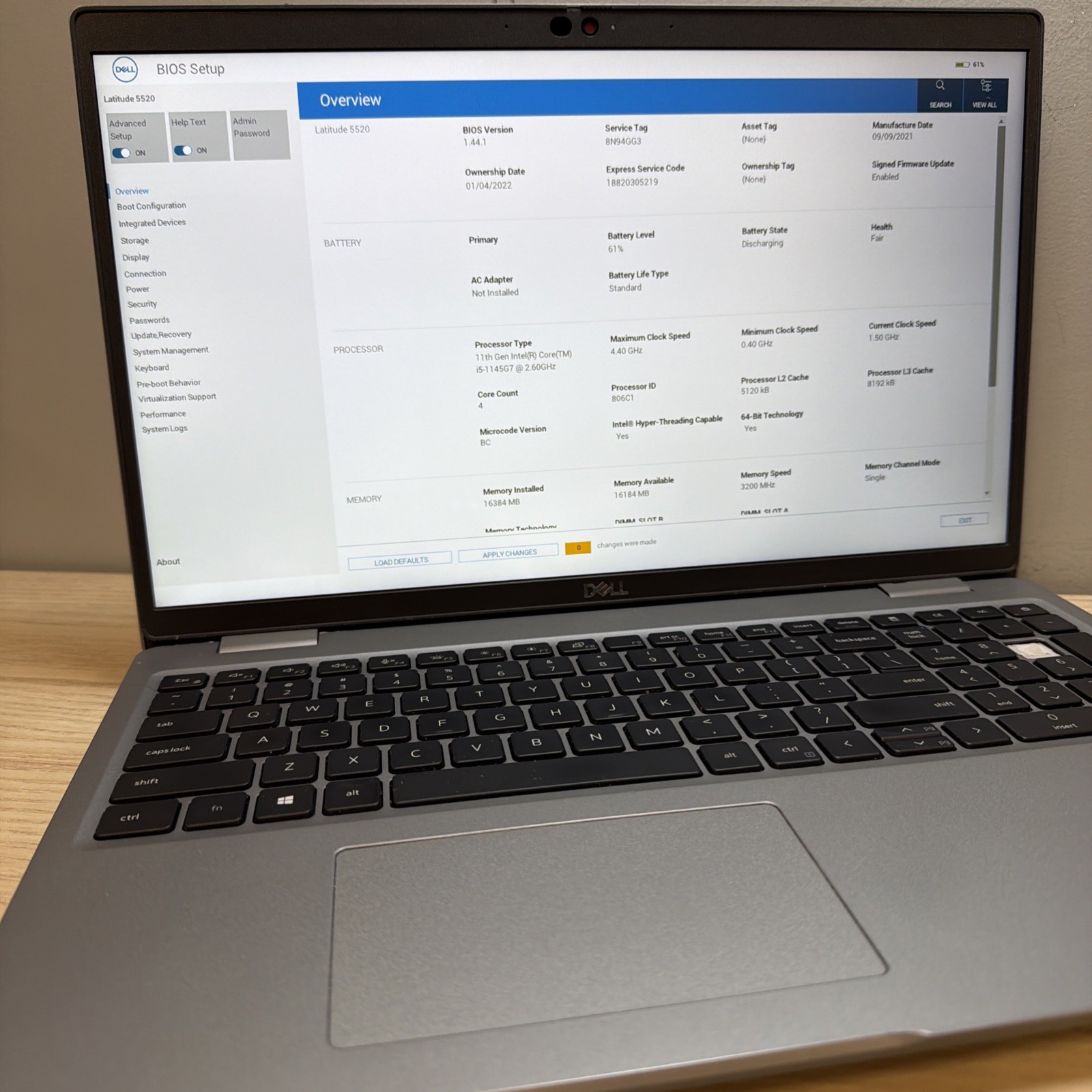 Dell Latitude 5520 i5-1145G7 16GB 512GB SSD 15″ FHD Win11