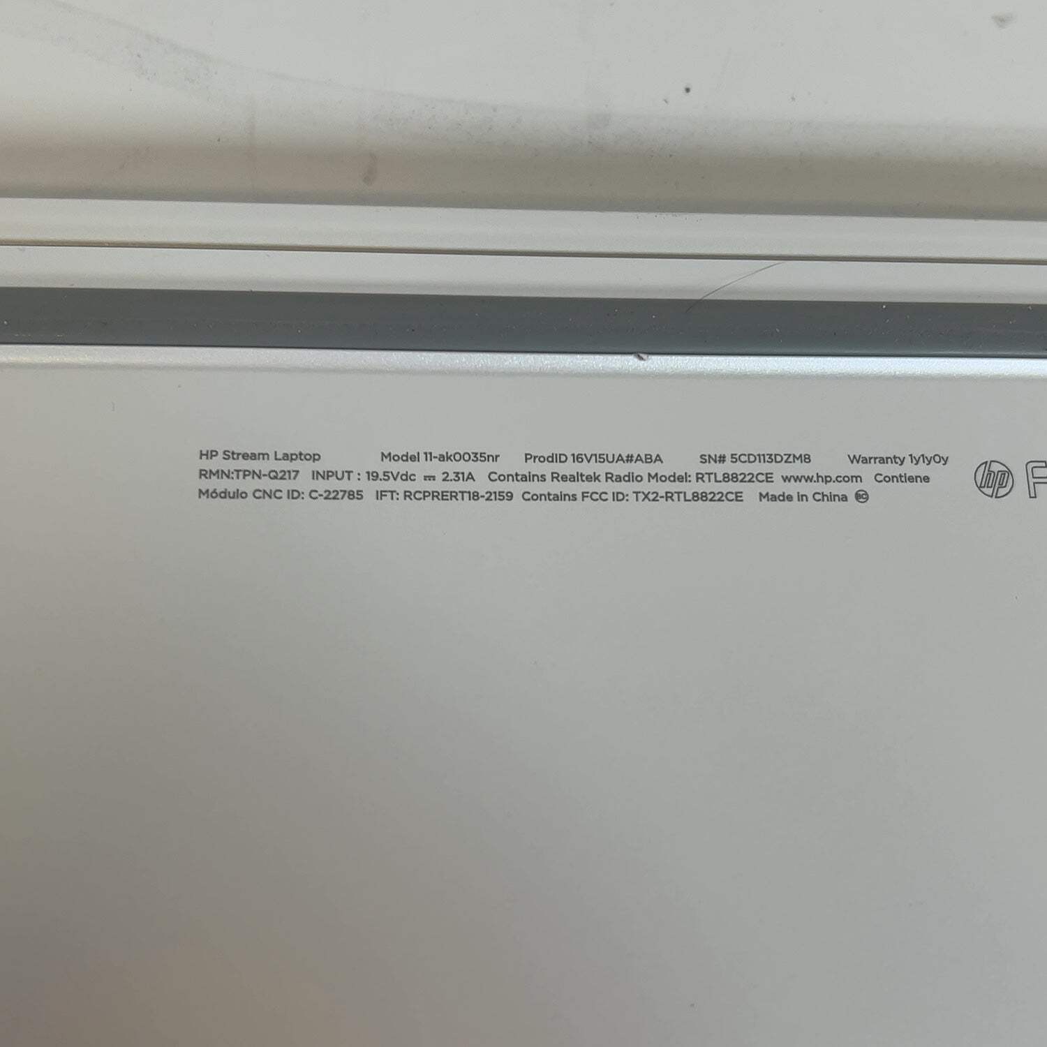 HP Stream 11-AK0035NR 11.6″ Celeron N4020 1.1GHz 4GB RAM 32GB SD