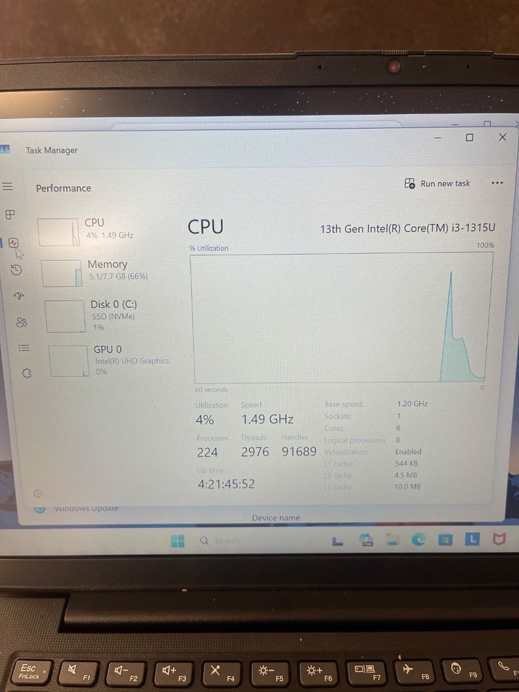 Lenovo V14 GU IRU 256GB 13 GEN I3-1315U 8GB RAM WITH CHARGER