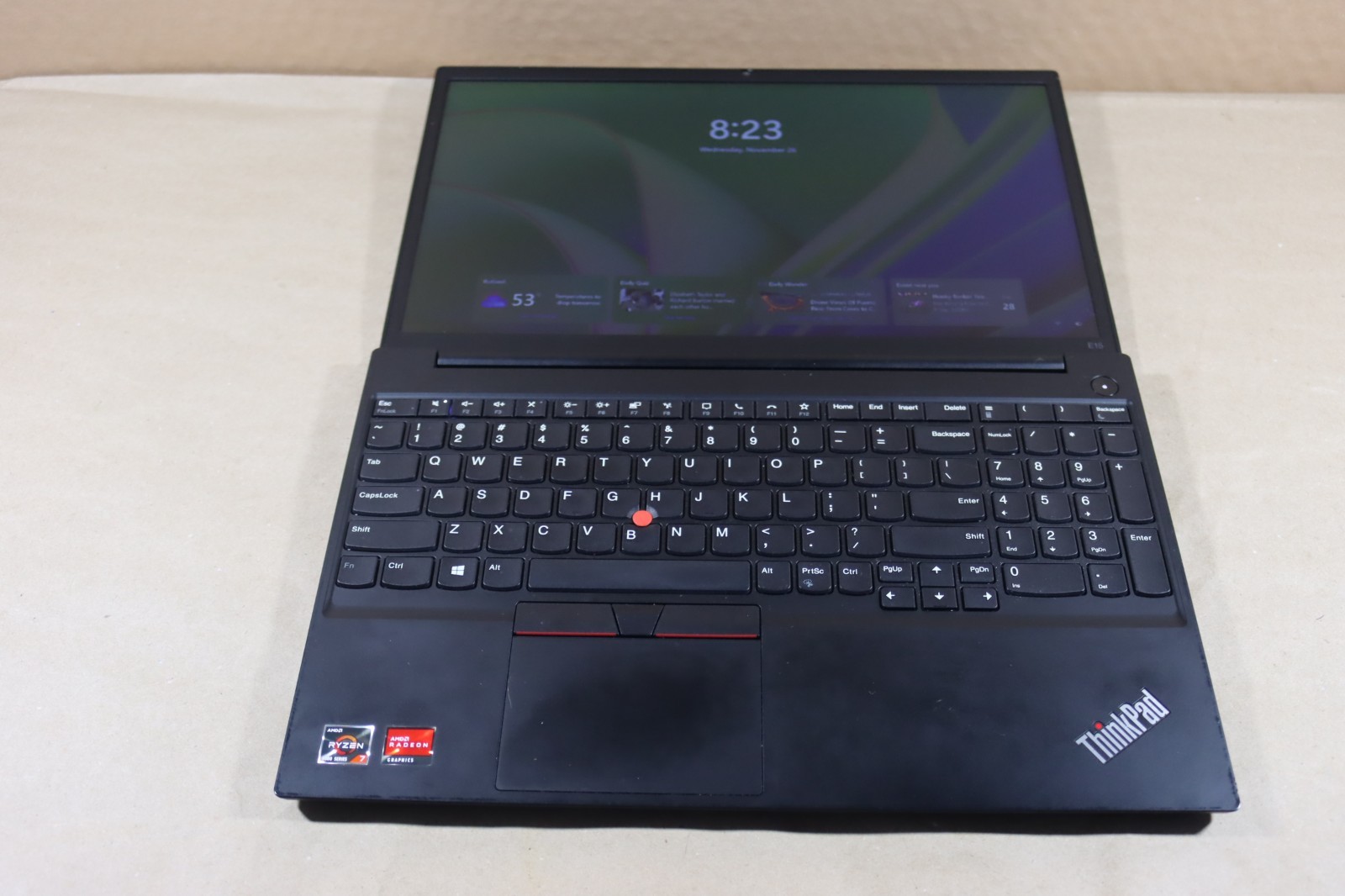 Lenovo ThinkPad E15 2nd Gen 15.6″ (256GB SSD, AMD Ryzen 7 4000 Series, 16GB Ram)