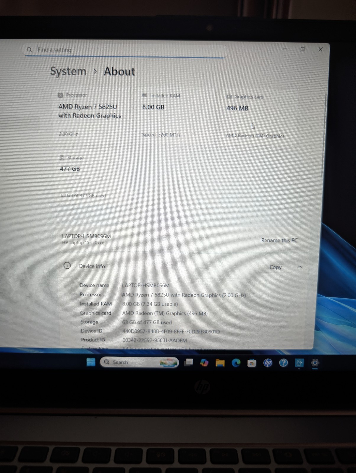 HP 15.6″ FHD Touchscreen Laptop AMD Ryzen 7 5825U 4.5GHz 512GB SSD 8GB RAM Win11