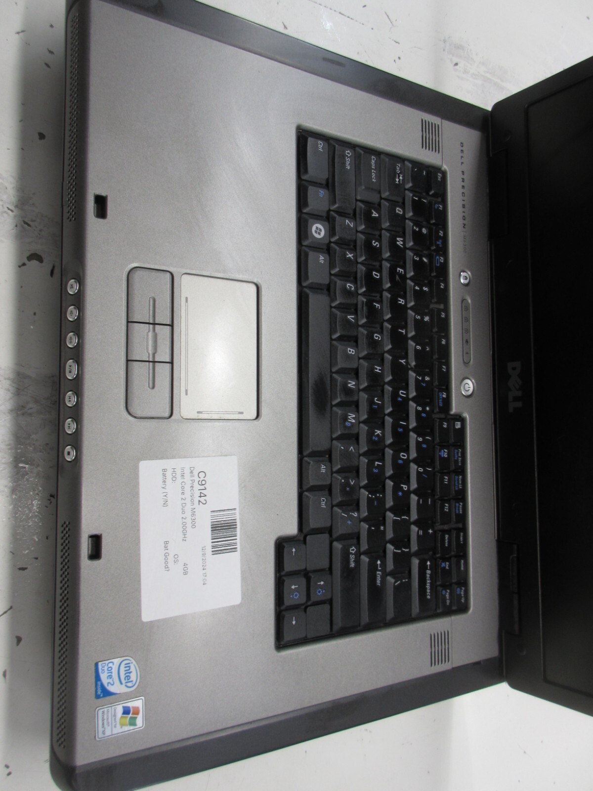Dell Precision M6300 Intel Core 2 Duo 2.00GHz 4GB NO HDD No Batt