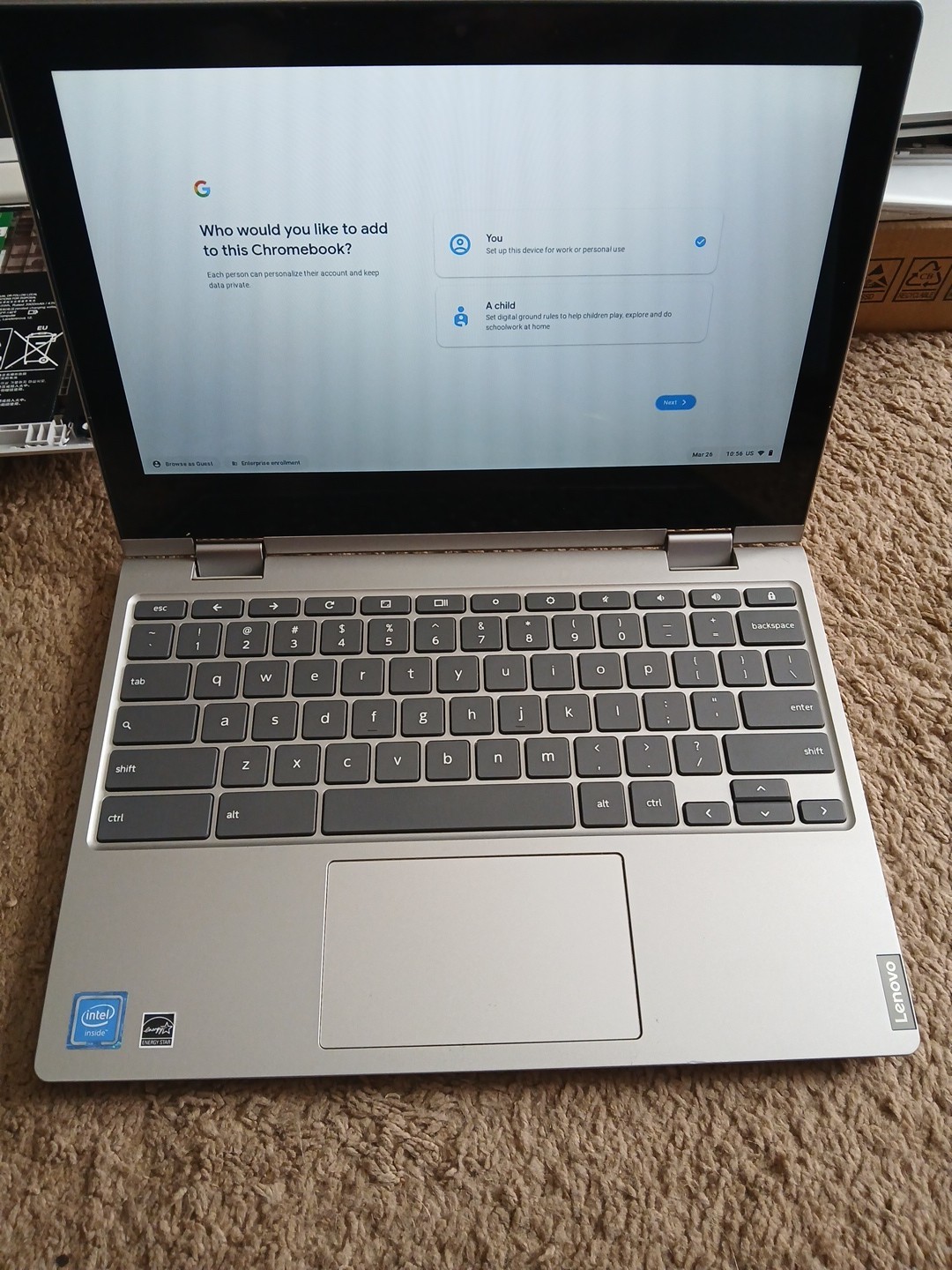 Lenovo Chromebook C340-11 11.6 Intel N4000 1.1ghz, 4GB 32GB eMMC 81TA0000US