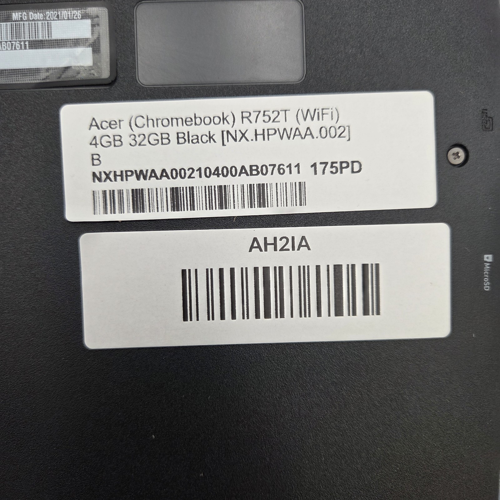 Acer Chromebook Spin 511 R752T-C3M5 11.6″ 32GB, Black