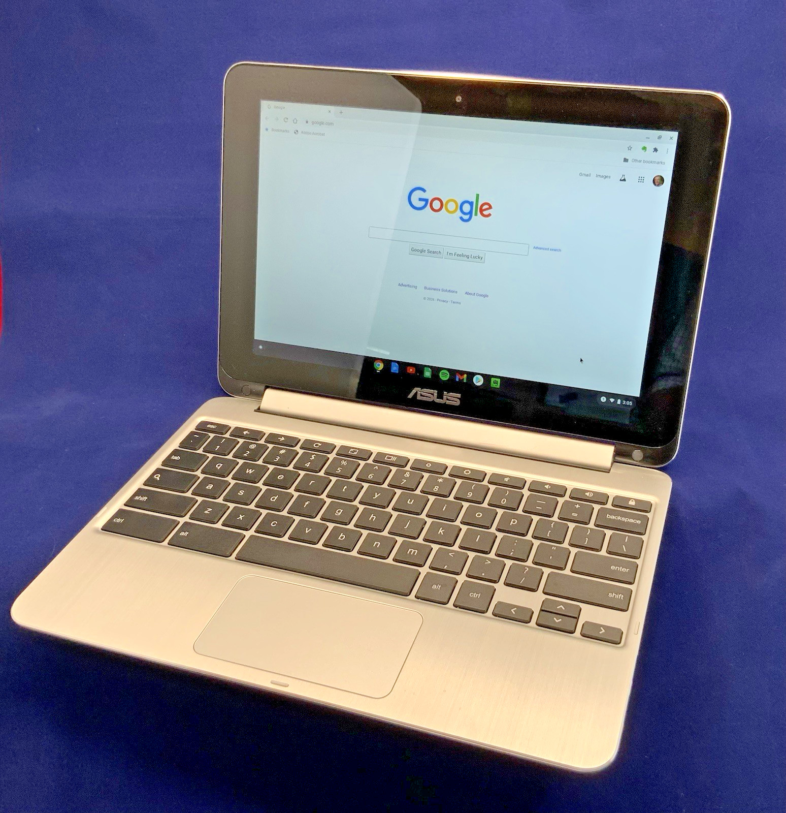 ASUS Chromebook Flip C100PA 10” Touch 4GB 16GB w/ 64GB SD Card & Charger – Mint