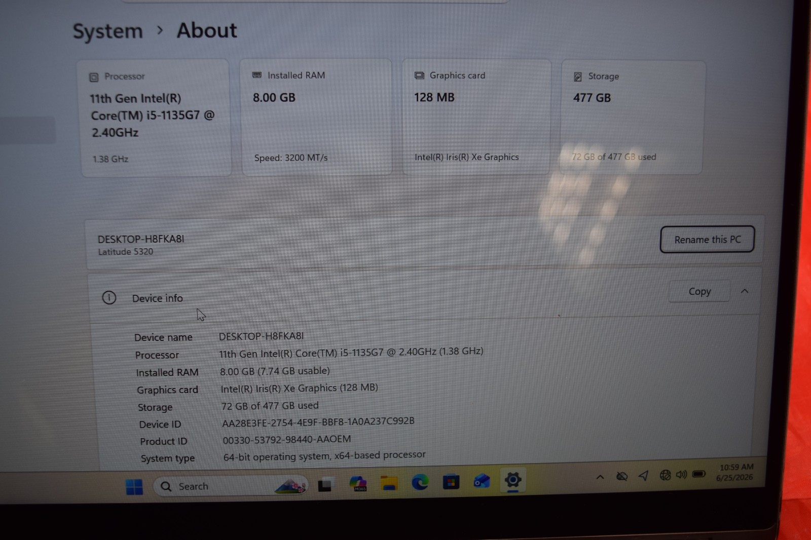 Dell Latitude 5320 Touch 13.3″ (i5-1135G7 – 8GB RAM – 512GB SSD – Win11P)
