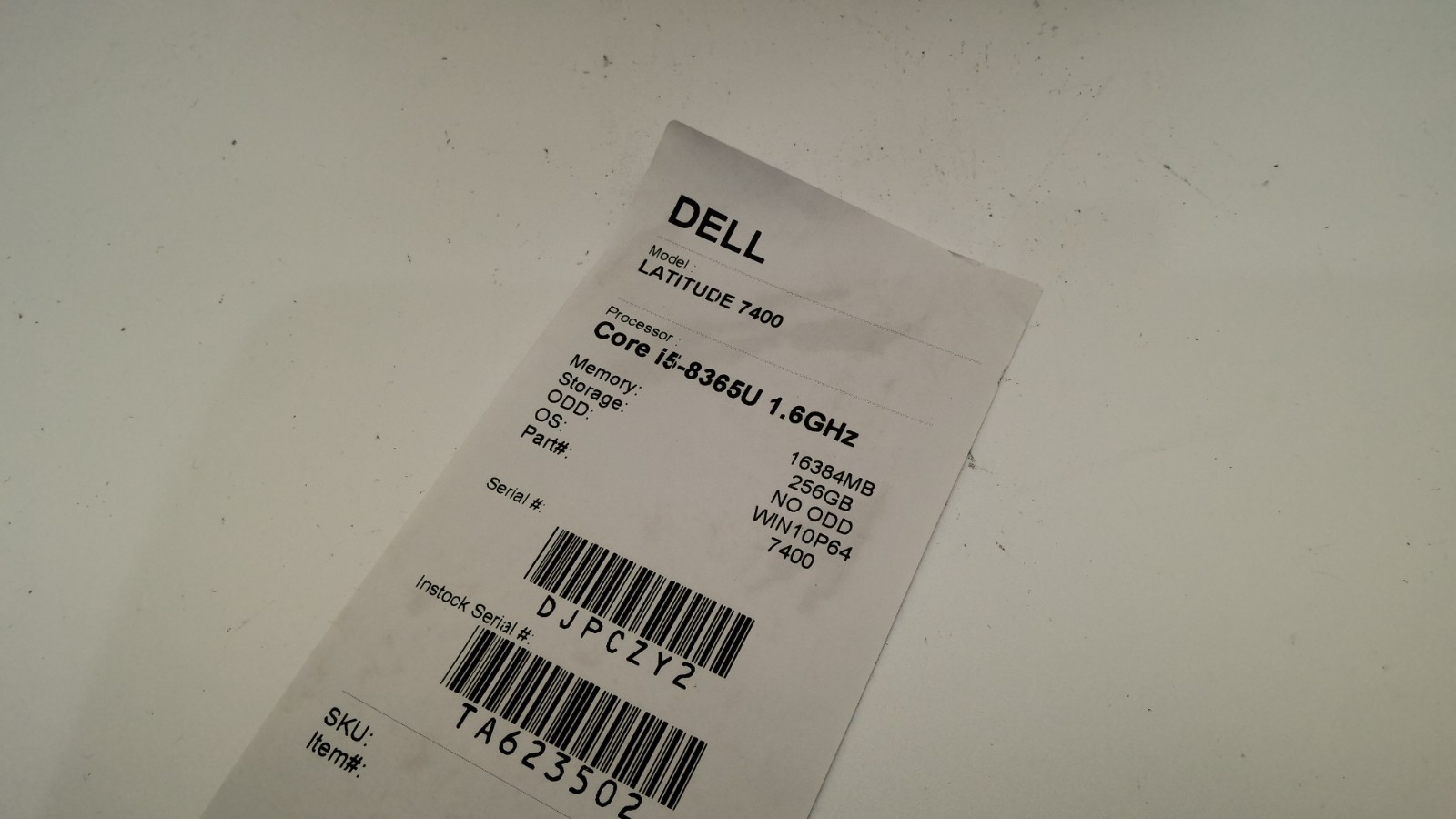 Dell Latitude 7400 i5-8365U 1.60G 16GB DDR4 256GB SSD GRADE A 14″ BSN2733
