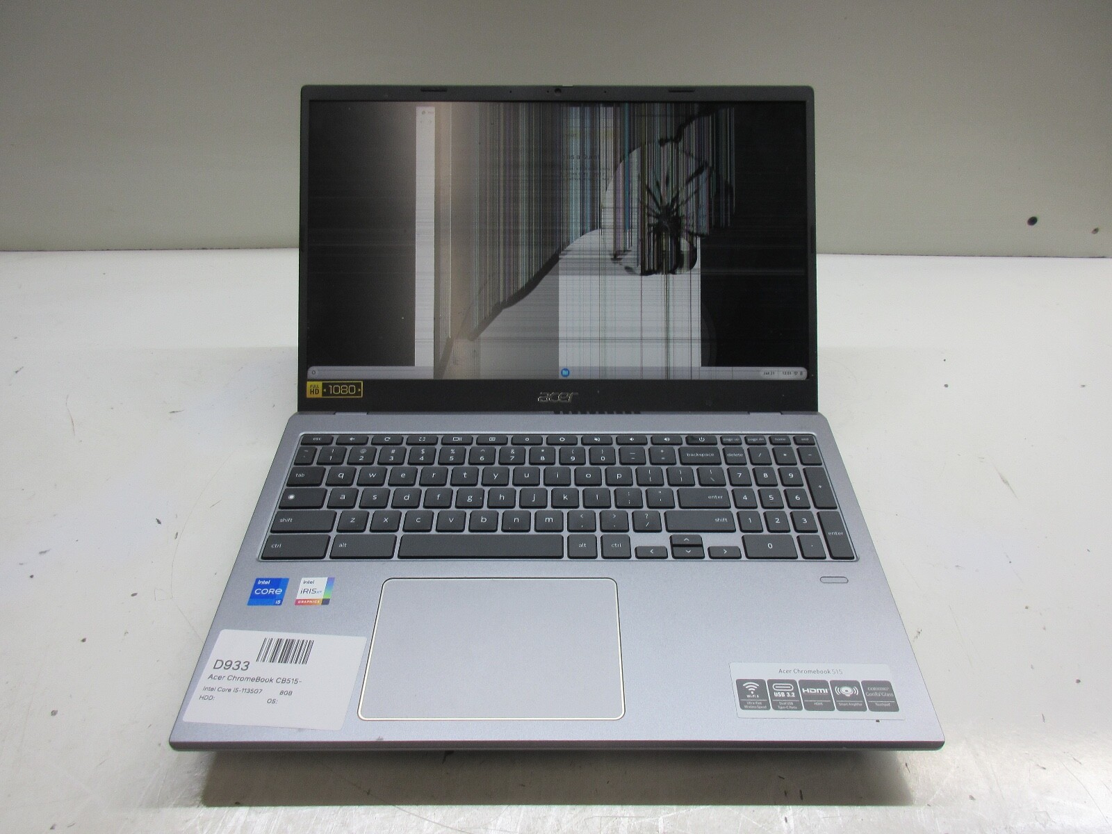 Acer 515 15.6″ Chromebook Intel Core i5-1135G7 2.4GHz 8GB NO HDD