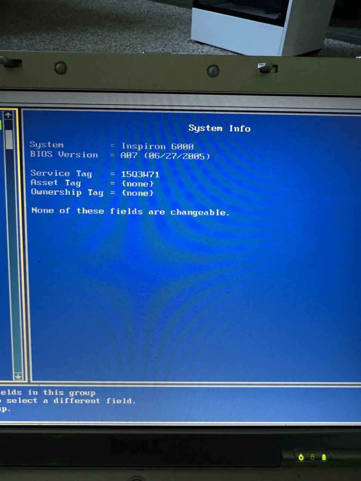 Dell Inspiron 6000 PP12L Pentium M 512MB RAM No HDD No OS