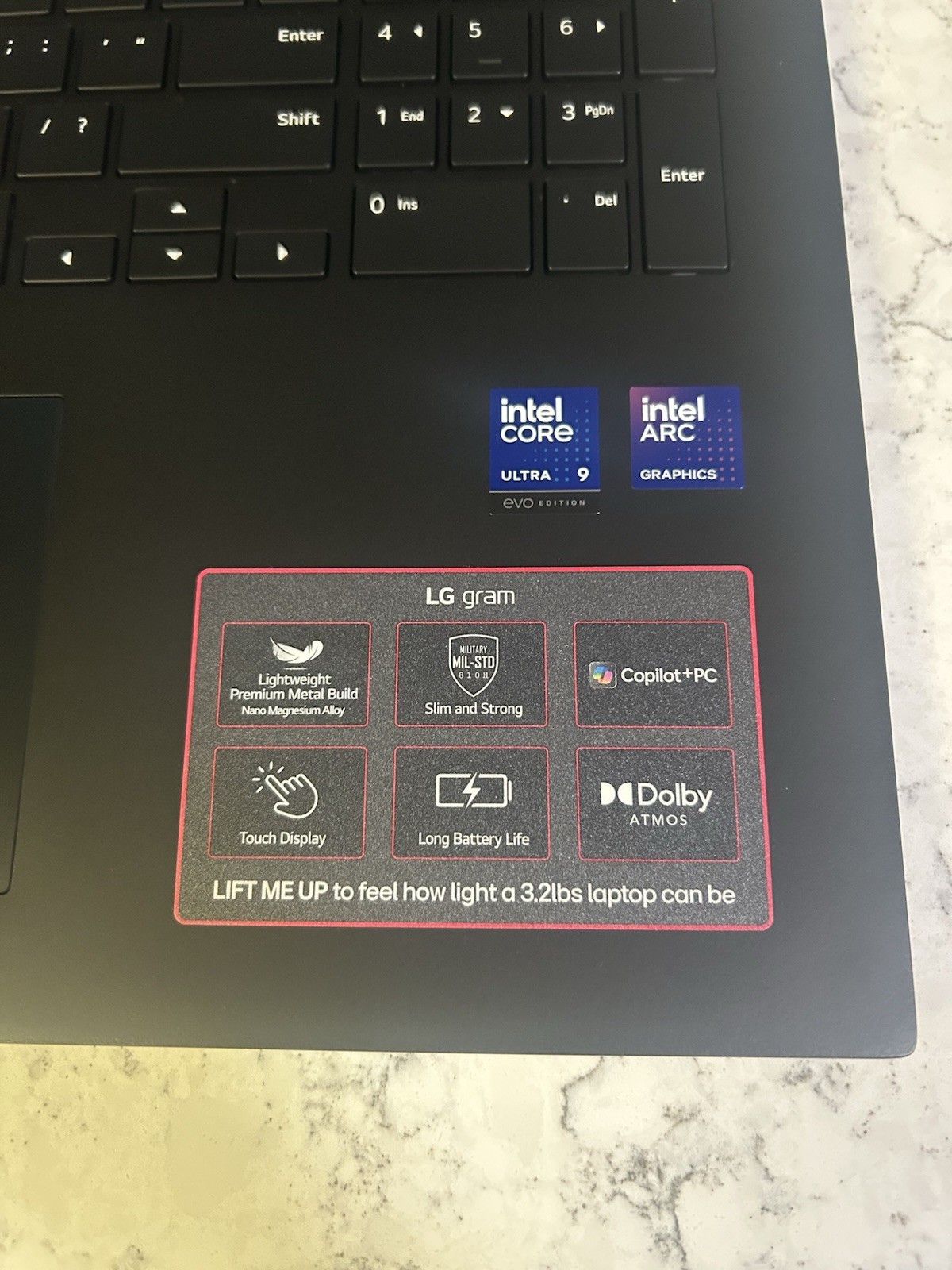 LG gram Intel Core Ultra 9 17in+ Touchscreen Laptop Intel Arc Graphics Black