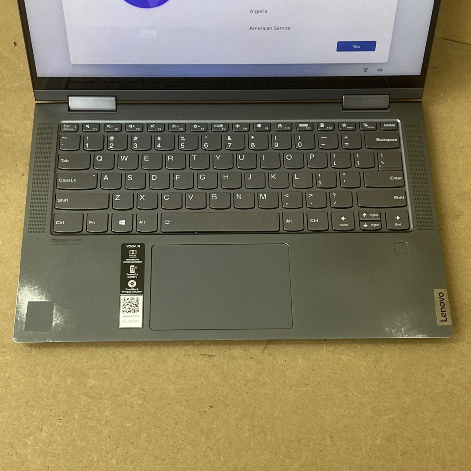 Lenovo Yoga 7 14ITL5 2-in-1 i5-1135G7 2.4GHz 16GB RAM 256GB SSD- Fair