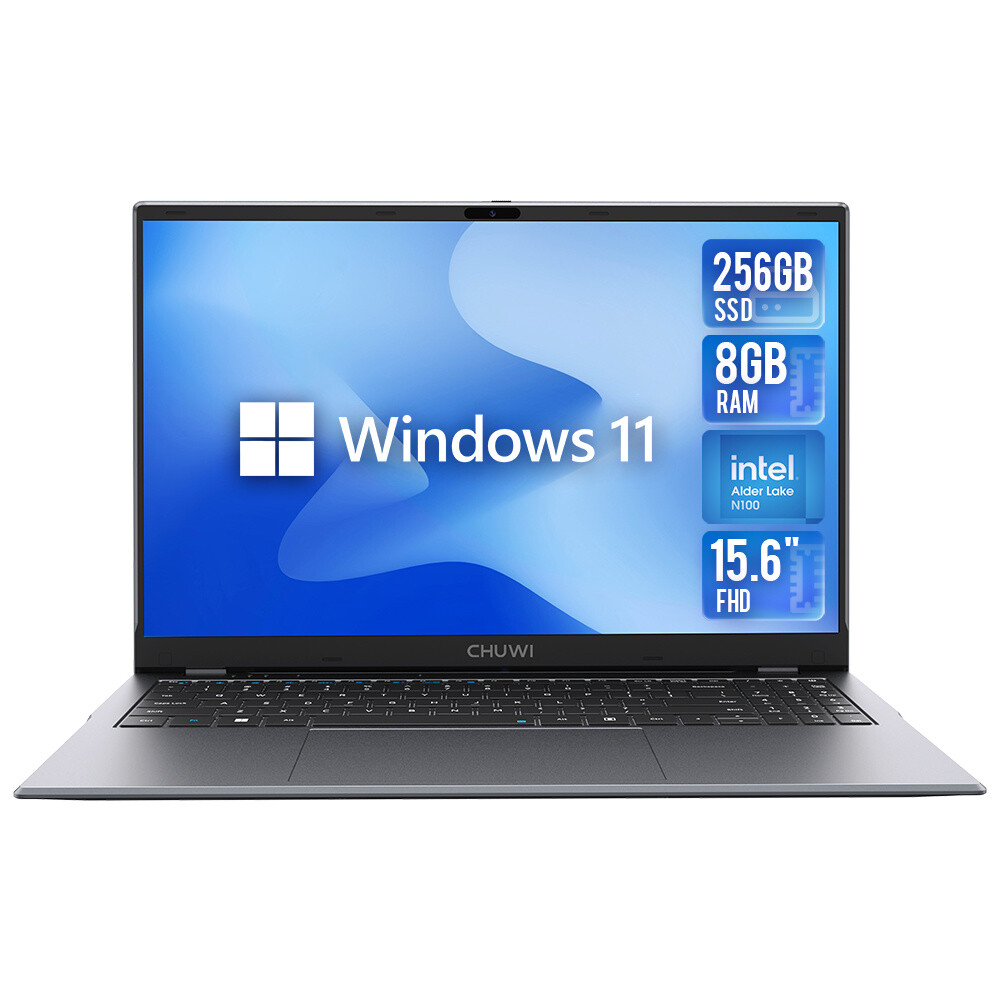 CHUWI 15.6”GemiBook Plus Windwos 11 Laptop Intel Alder Lake N100 8G 256G 3.4GHz