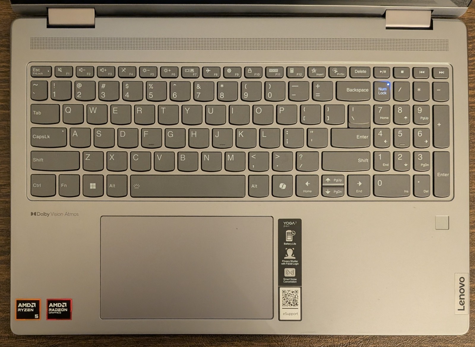 Lenovo Yoga 7 16″ 2-in-1 Touch (Ryzen 5 8640HS, 8GB RAM, 512GB SSD) Laptop