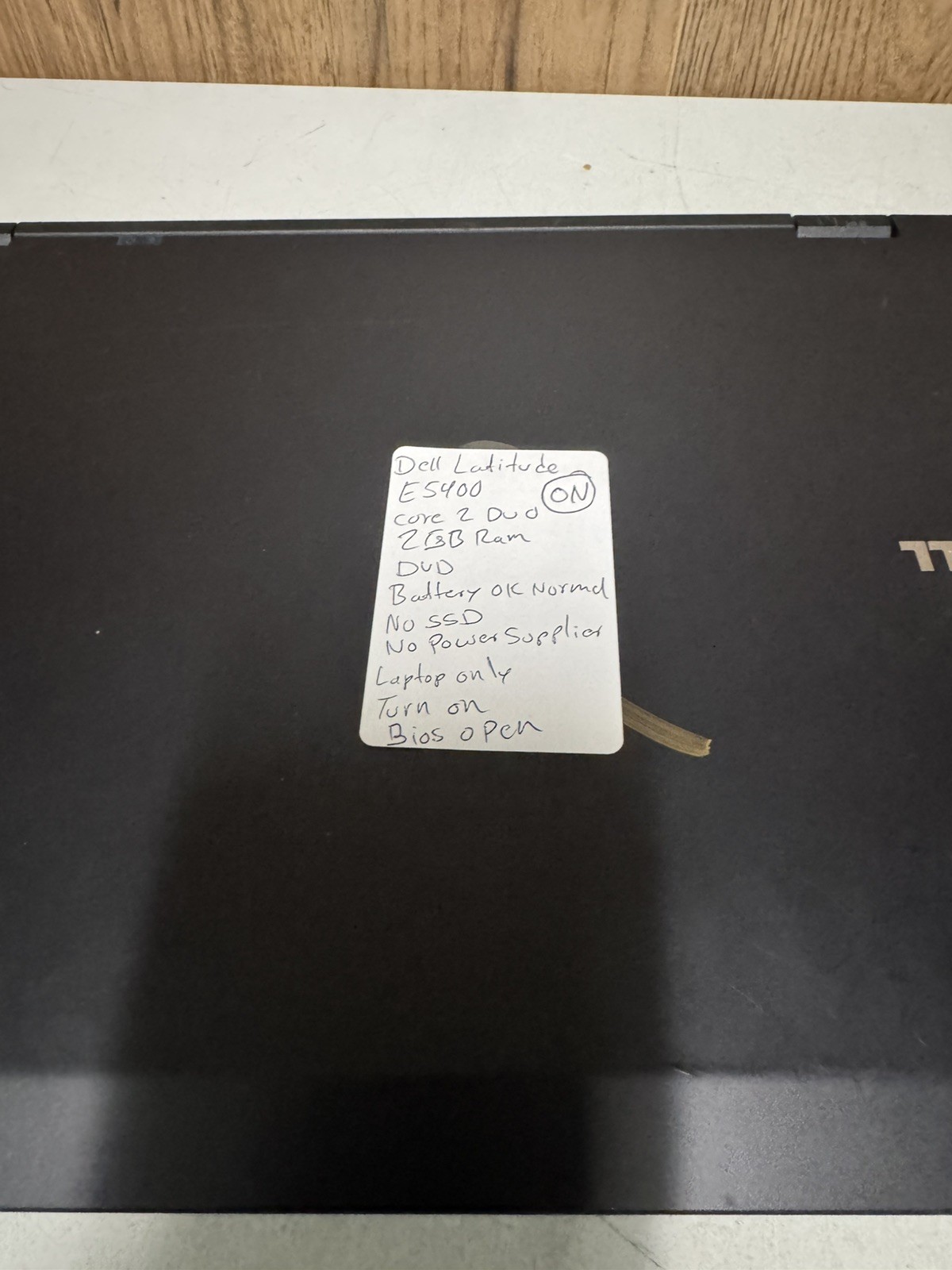 Dell Latitude E5400 14” Core 2 Duo 2GB RAM No HDD No Charger BIOS TESTED