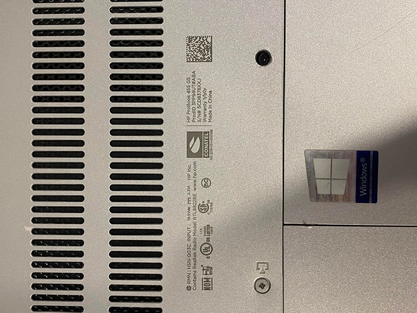 HP Probook 455 G5 16GB Ram Win 11 Pro 512GB HDD 15