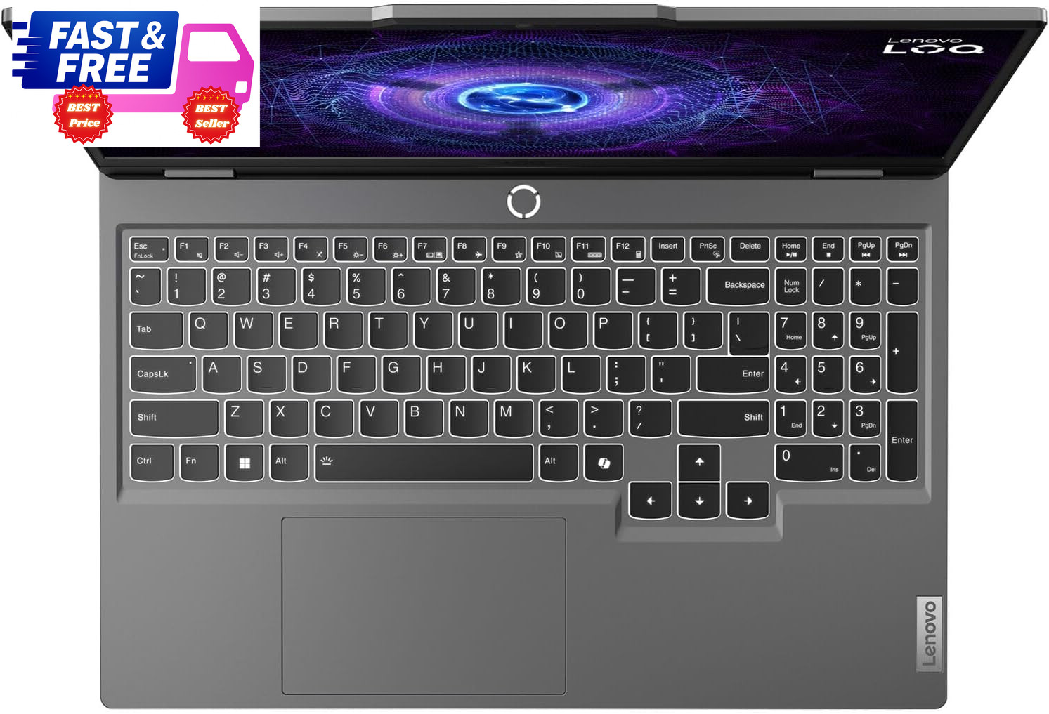 LOQ 15.6″ FHD 144Hz Gaming Laptop i5-12450HX RTX 3050 16GB 512GB SSD Win11 Home