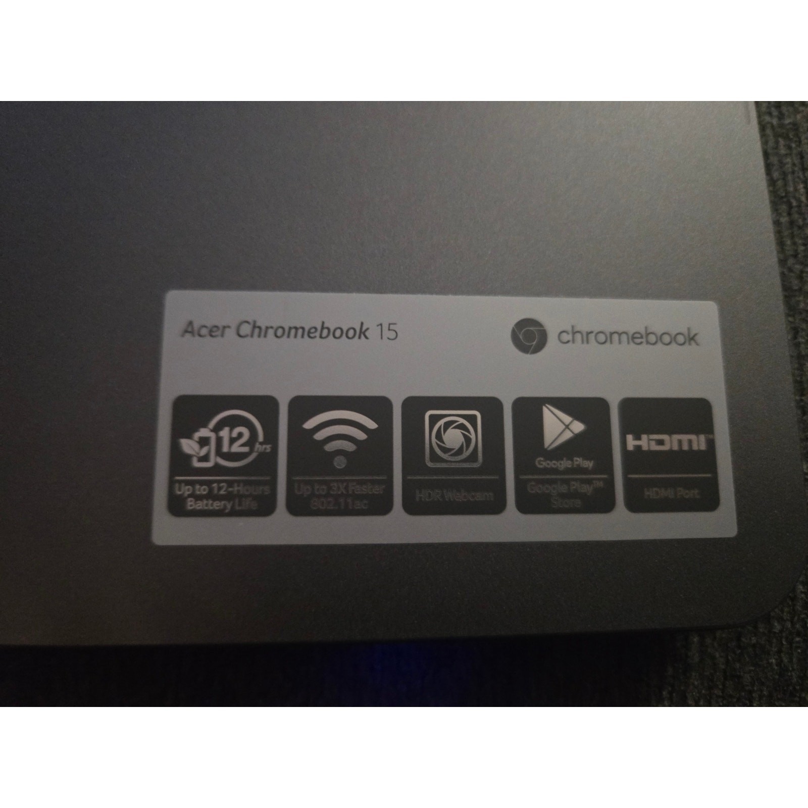 Acer Chromebook 15 CB3-532-108H 15″ Intel Atom x5 E8000 4GB 16GB