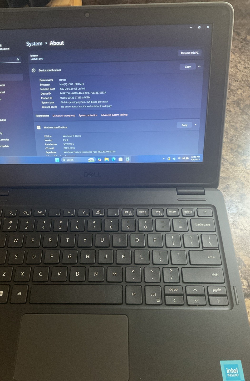 dell latitude 3140 laptop