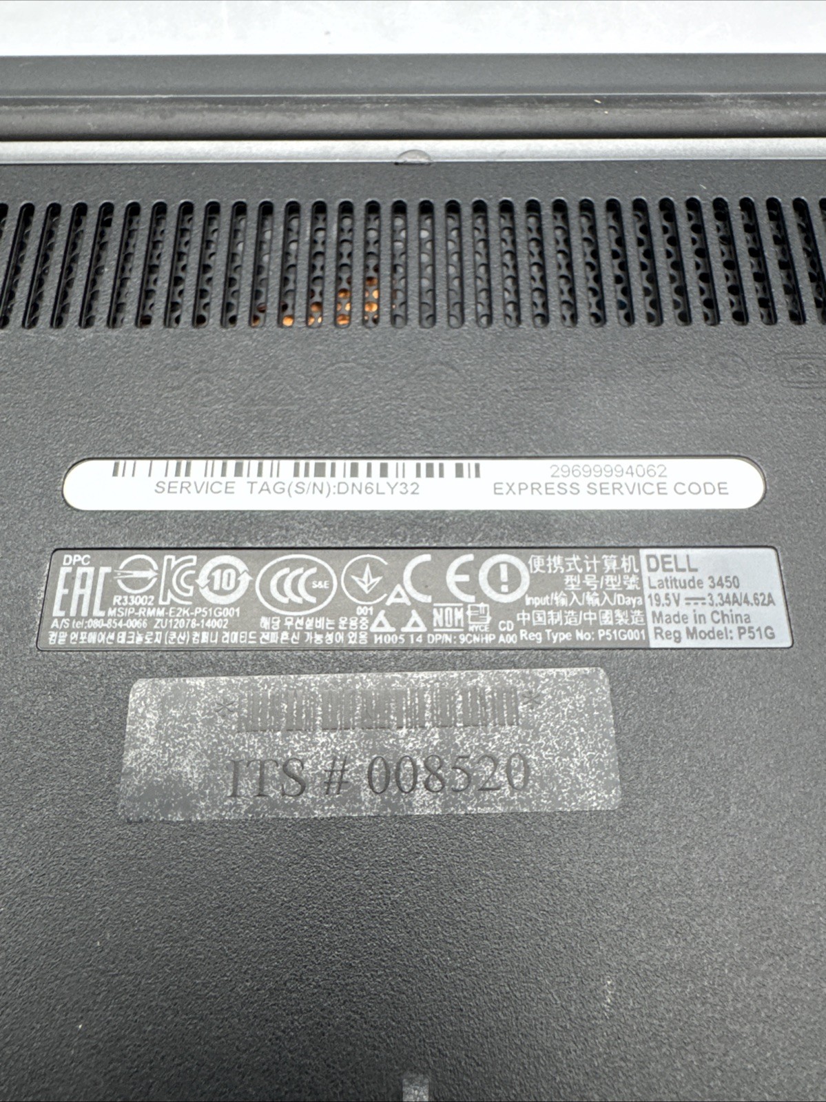 Dell Latitude 3450 14.0″ Intel Celeron 3205U 4 GB 256GB, For Parts