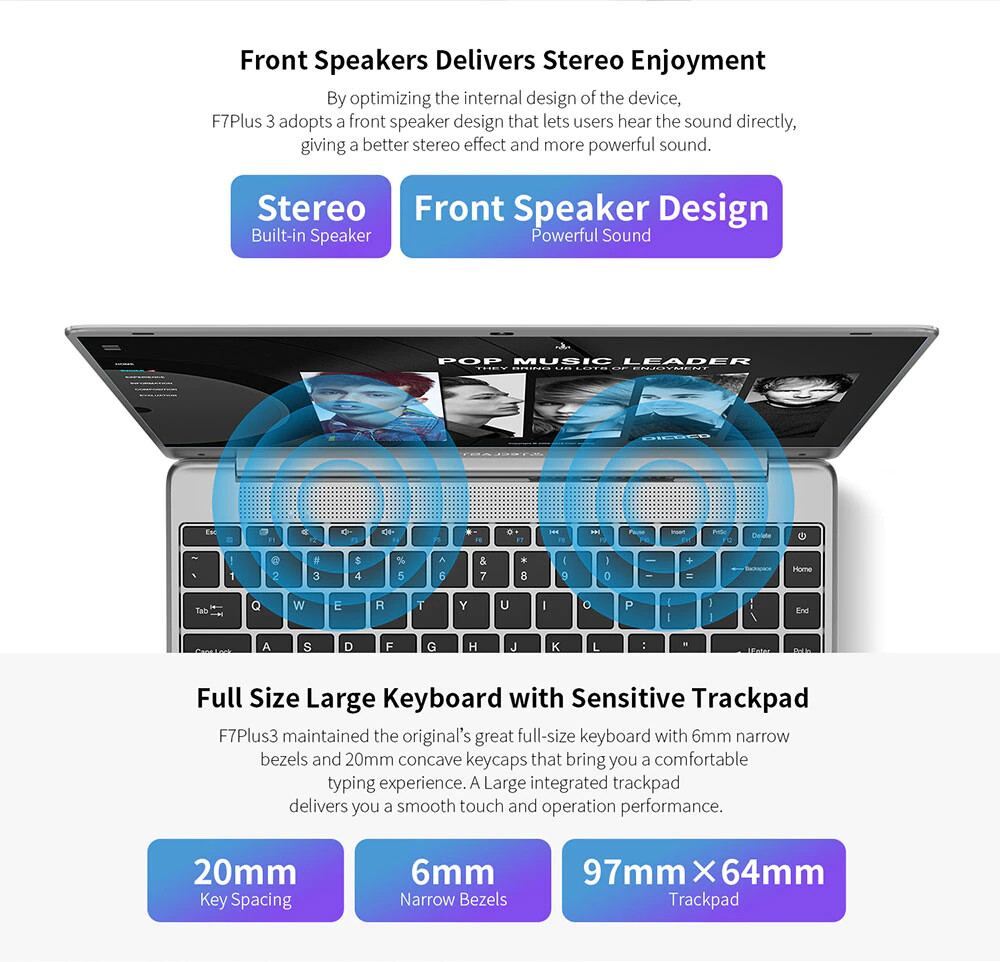 8GB RAM 256GB SSD Intel Gemini Lake N4120 1920x1080Dual-band Wi-Fi 14.1″ Laptop