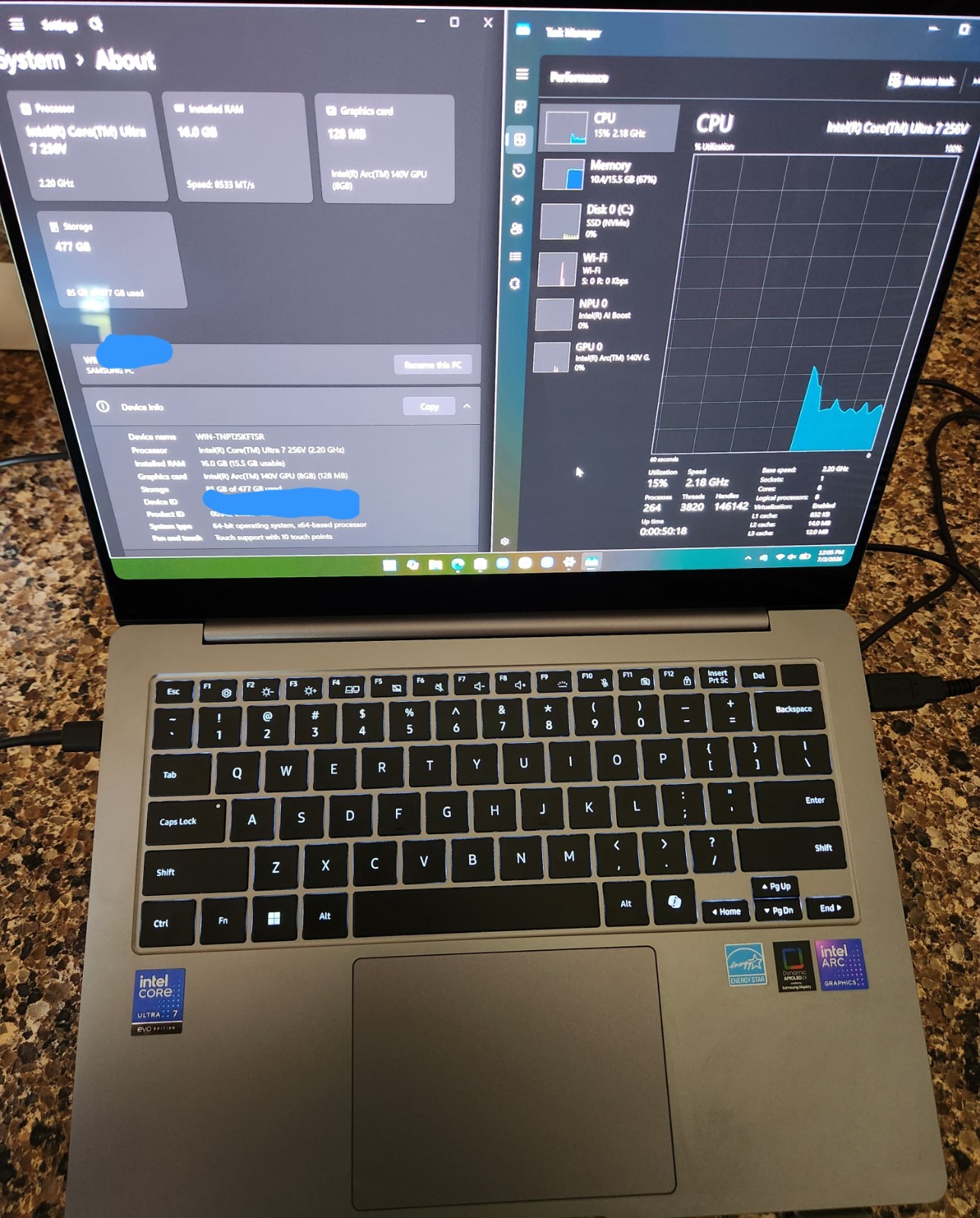 Samsung Galaxy Book5 Pro Laptop 14″ 3K Touch, Intel Ultra 7, 16GB RAM, 512GB SSD