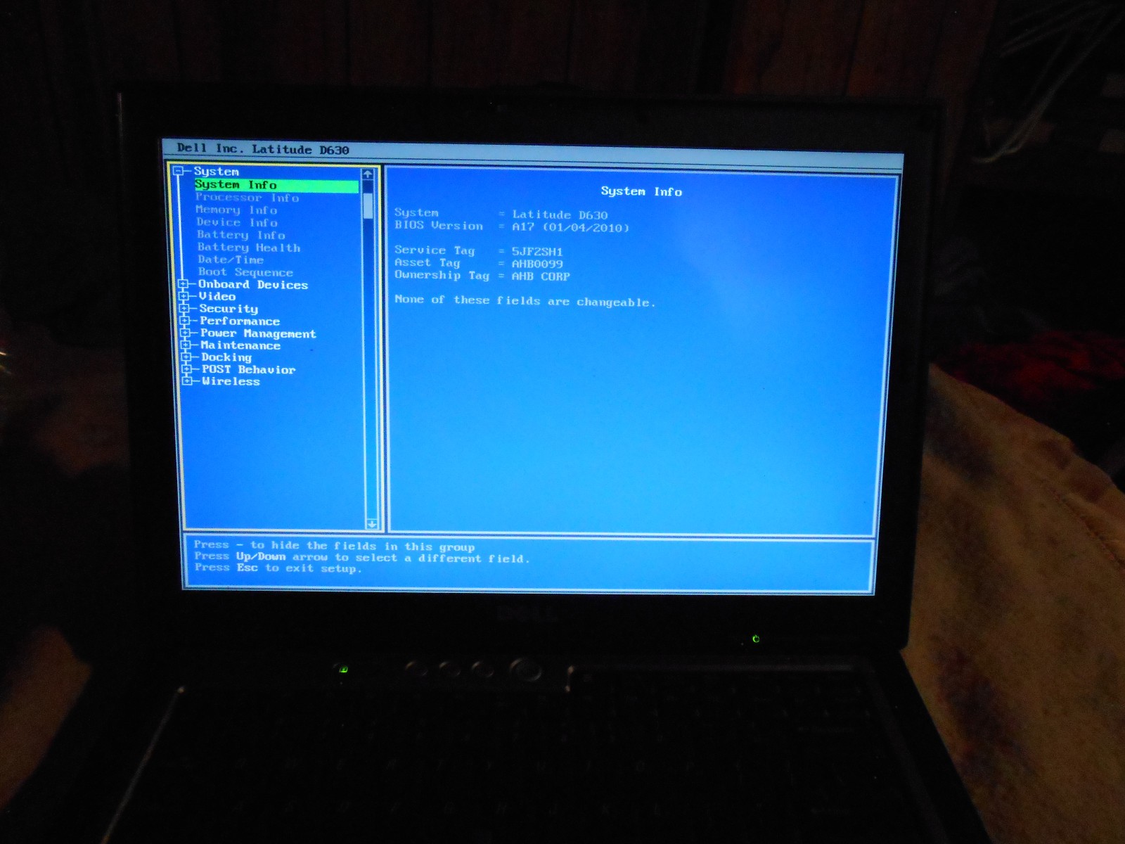 Dell Latitude D630 Windows XP Professional SP3 laptop