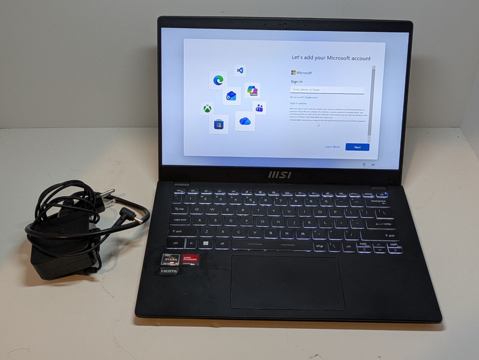 MSI Modern 14 C7M 14″ AMD Ryzen 7 7530U 2.0GHz 16GB RAM 256GB SSD Laptop