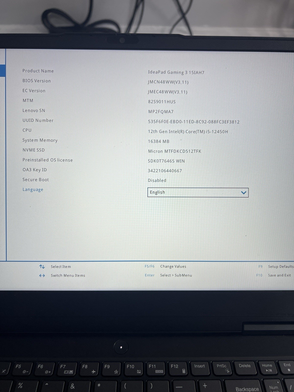 Lenovo IdeaPad Gaming 3 15IAH7 i5-12450H RTX 3050 16GB 512GB SSD 15.6″