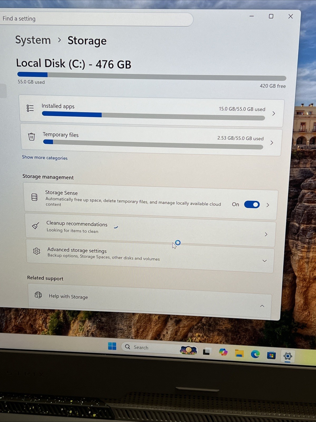 ASUS G713PV-WS94 ROG Strix G17 Ryzen 9 7845HX 512GB 16GB NVIDIA RTX 4060 (8GB)