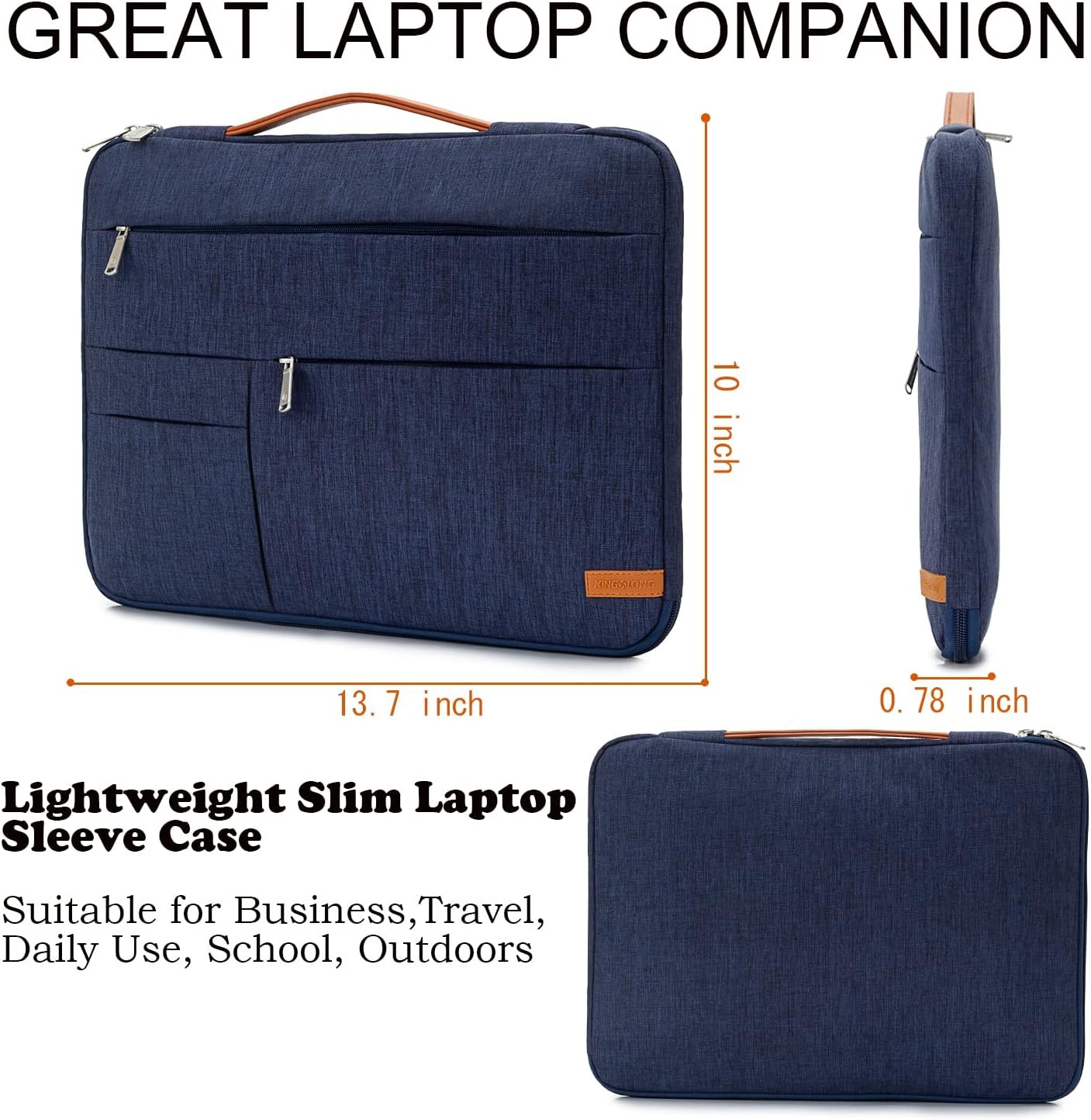 Sleeve for 14 inch Laptop, Slim Shockproof Handbag, Computer Carrying Case Cover