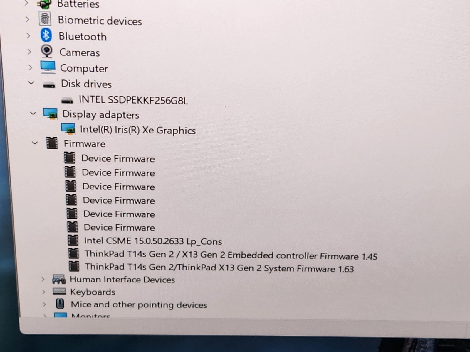 Lenovo ThinkPad X13 Gen 2 Touchscreen i7-1165G7 16GB 256GB SSD Windows 11 Pro ~